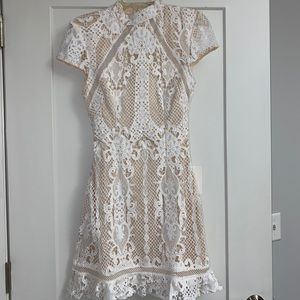 White Crochet Dress